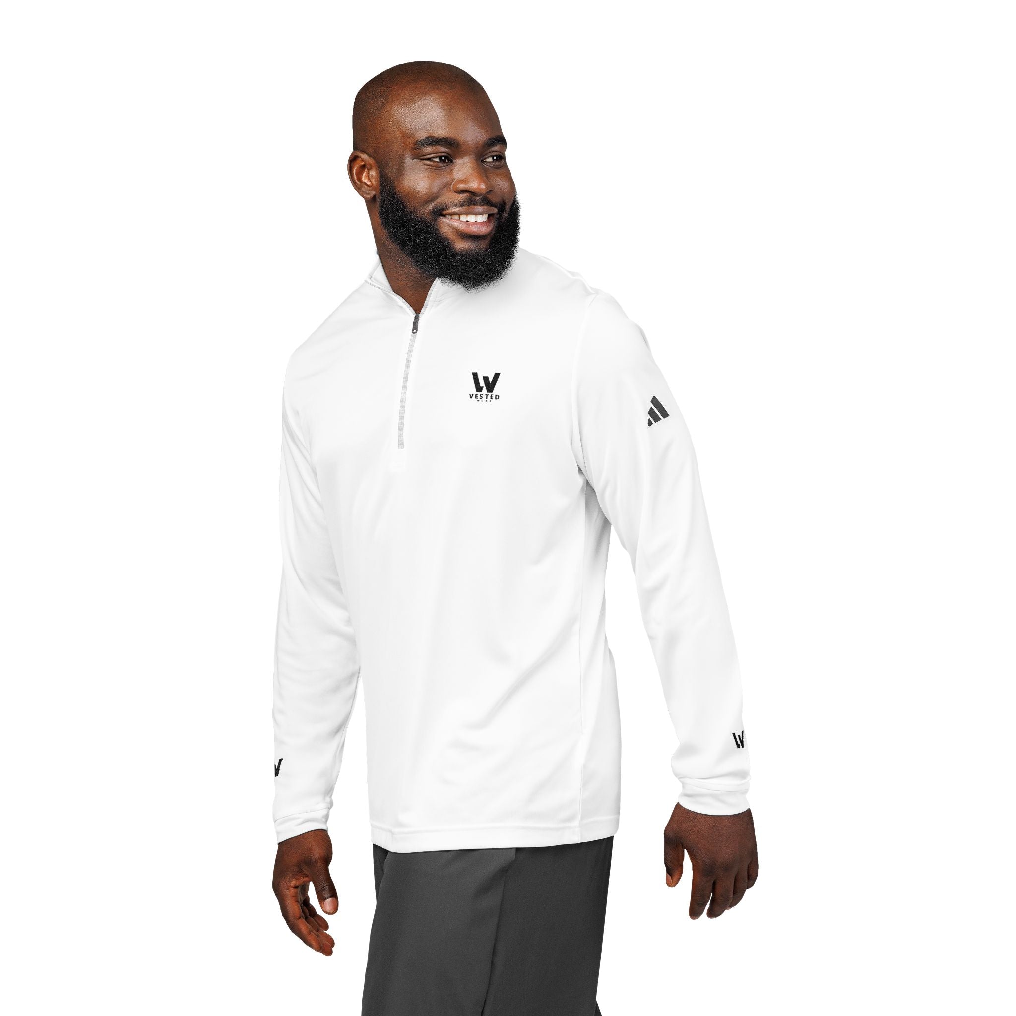 adidas® X Vested Wear Quarter-Zip Pullover (Embroidery)